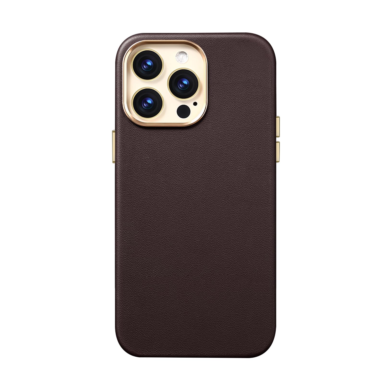 Coque iPhone 15 Plus compatible MagSafe cuir véritable fait main - 8