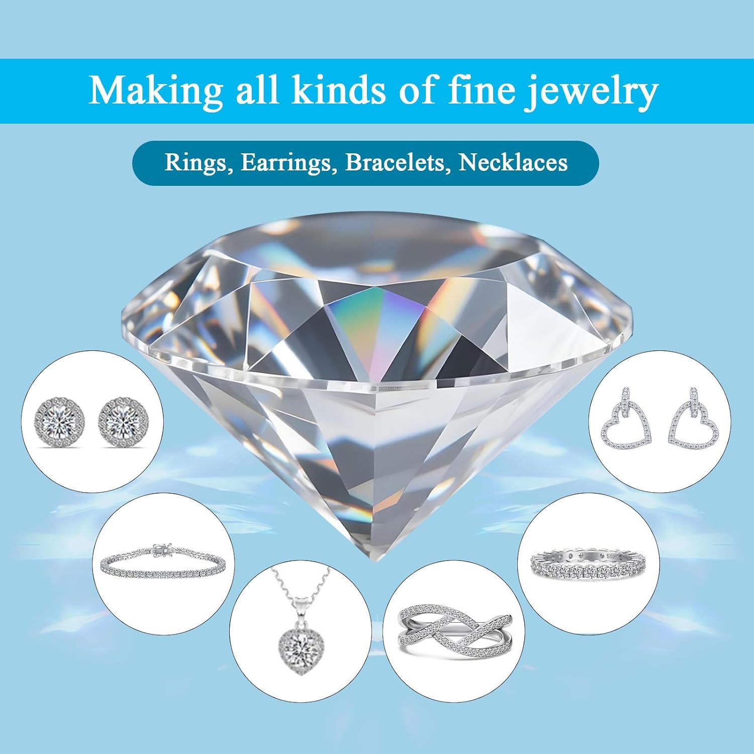 Moissanite Loose Stone 0.5-10 Carat D Color VVS1 Clarity Oval Cut Moissanite Gemstones with GRA Certificate for Diamond Jewelry Making - Image 4