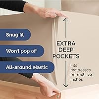 Vista 519 de Extra Deep Pocket Split King Sheets - 5 Piece Breathable & Cooling Bed Sheets - Hotel Luxury Bed Sheet Set - Soft, Wrinkle Free & Comfy - Easily