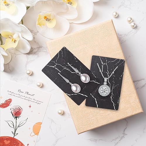 Miniatura 5 de Tarjetas para Aretes, Juego de Suministros para Fabricación de Joyas con 100 Piezas de Tarjetas Porta-Aretes, 200 Piezas de Respaldos para Aretes