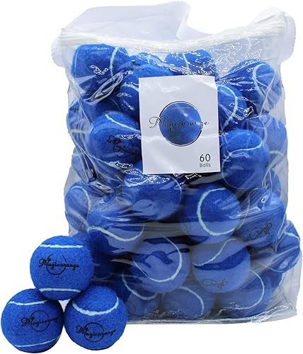 Miniatura 8 de Magicorange Pelotas de tenis, paquete de 60 pelotas de tenis de entrenamiento avanzado, pelotas de práctica, pelotas de juego para perros y