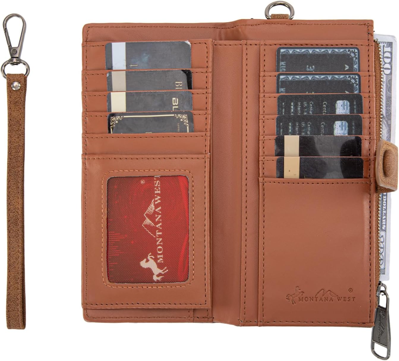 Montana West Wallet for Women Wristlet Wallet Ladies Felame Large Capacity Clutch Wallets - Image 5