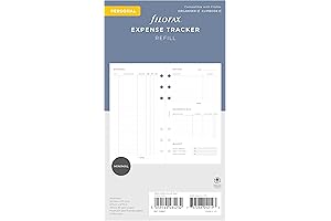Filofax Lifestyle Refill for Personal Organizers - Expense Tracker