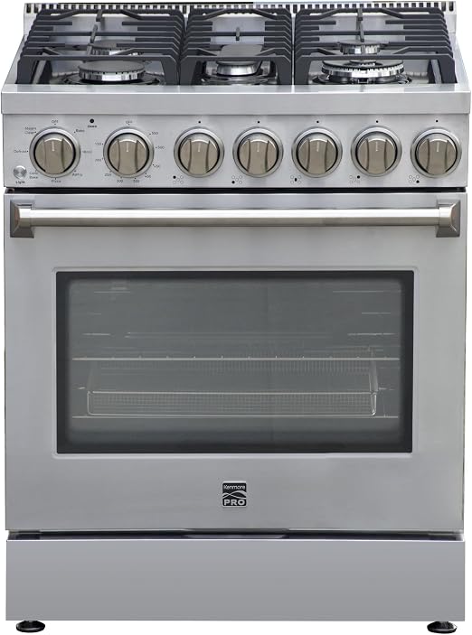 Kenmore PRO 30" Front Control Freestanding Gas Range, 5.0 Cu.