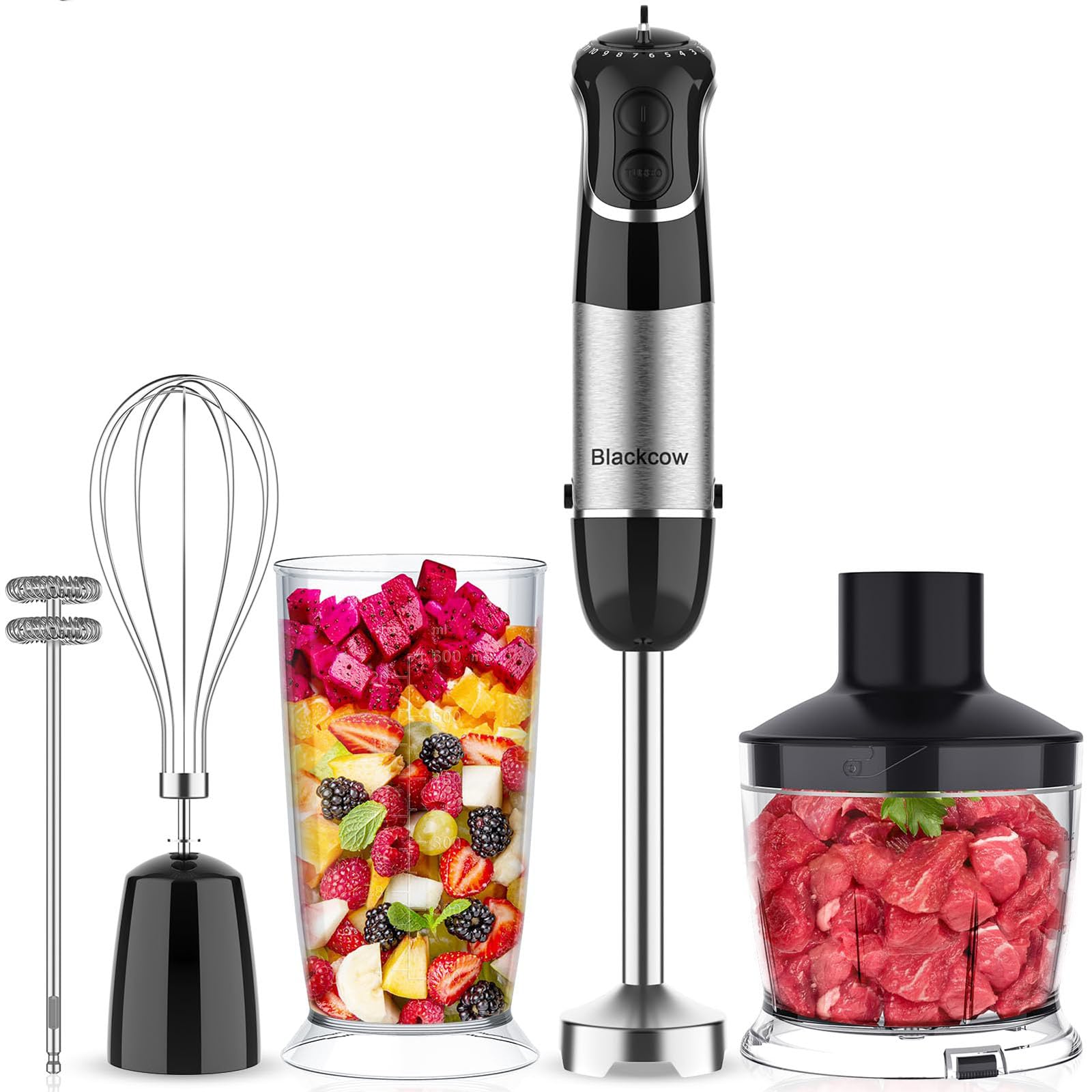 Amazon.com: Blackcow Immersion Blender Handheld, Corded Hand