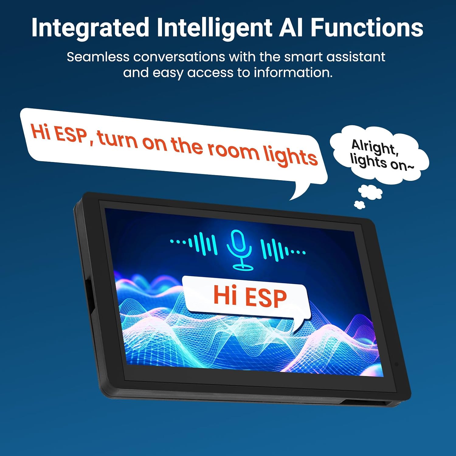 5" ESP32 Display 800×480, HMI IPS AI Touch Screen with Acrylic Case