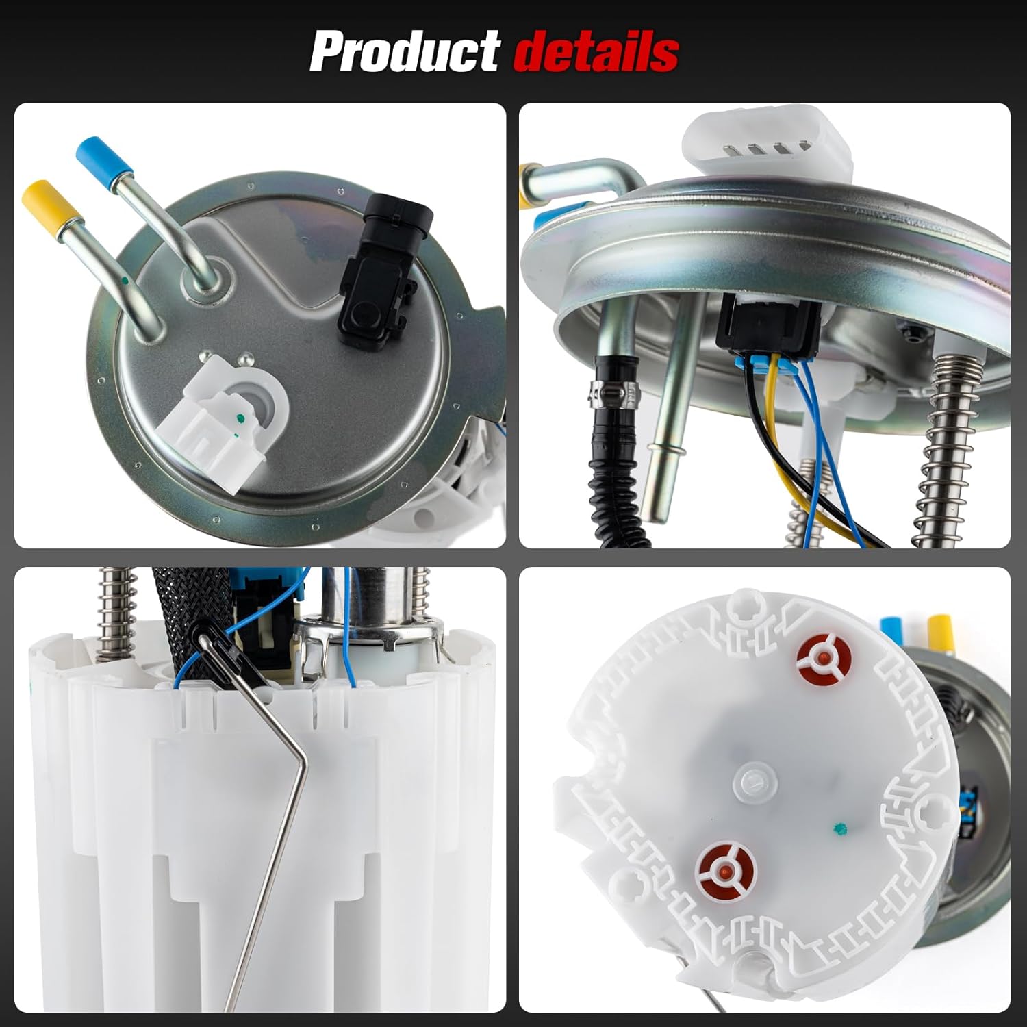 Electric Fuel Pump Module Assembly Compatible with 2005 2006 2007 Chevy Avalanche Suburban 1500 GMC Yukon XL 1500 V8 5.3L Flex Replace E3706M MU1474 19133544 with Pressure Sensor - Image 5