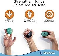 Vista 4 de Mind & Body Stress Balls for Adults - Multi-Density Squeeze Balls for Hand Therapy & Grip Strengthening - Stress & Anxiety Relief - Soft to Triple