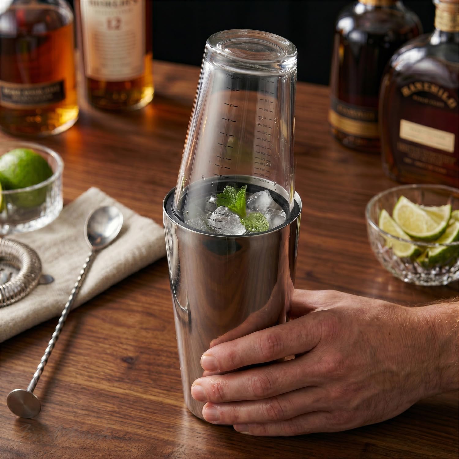 Final Touch Doppio Parete Boston Cocktail Shaker
