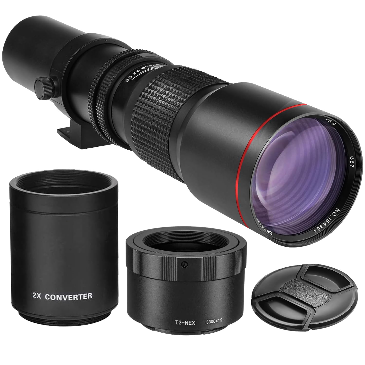 Amazon.co.jp: ハイパワー 500mm/1000mm f/8 手動望遠レンズ Sony