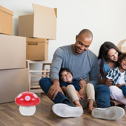 Miniatura 8 de Cubo de basura de hongos, pequeño cubo de basura de hongos, lindo cubo de basura de hongos, cubos de basura de escritorio para el hogar, oficina,