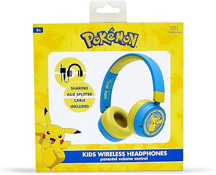OTL Technologies - POKEMON PICKACHU CHILDREN'S WIRELESS HEADSET
