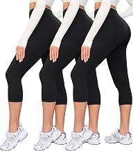 VALANDY Creamlush High Waisted 3/4 Capri Leggings for Women