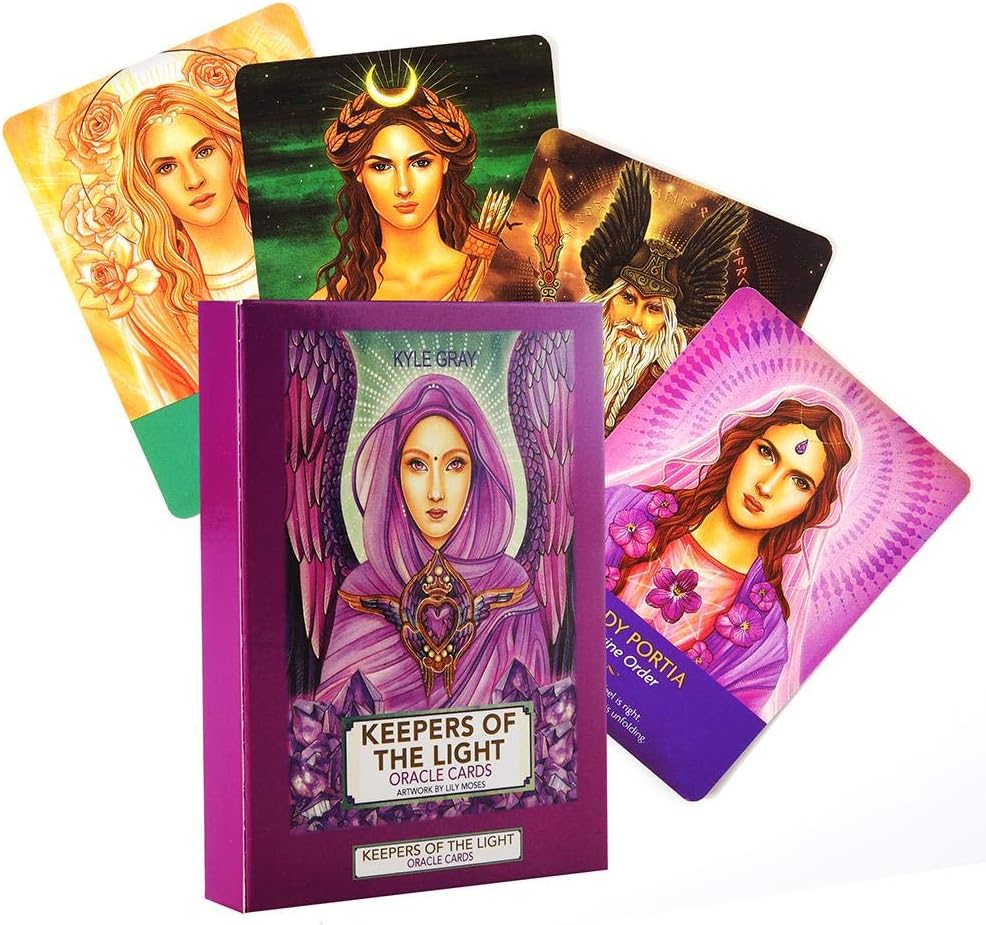 heling896 – 44 Sheets Guardians of Light Oracle Cards of the Tarot Card Games of Cards of Kyle Gray