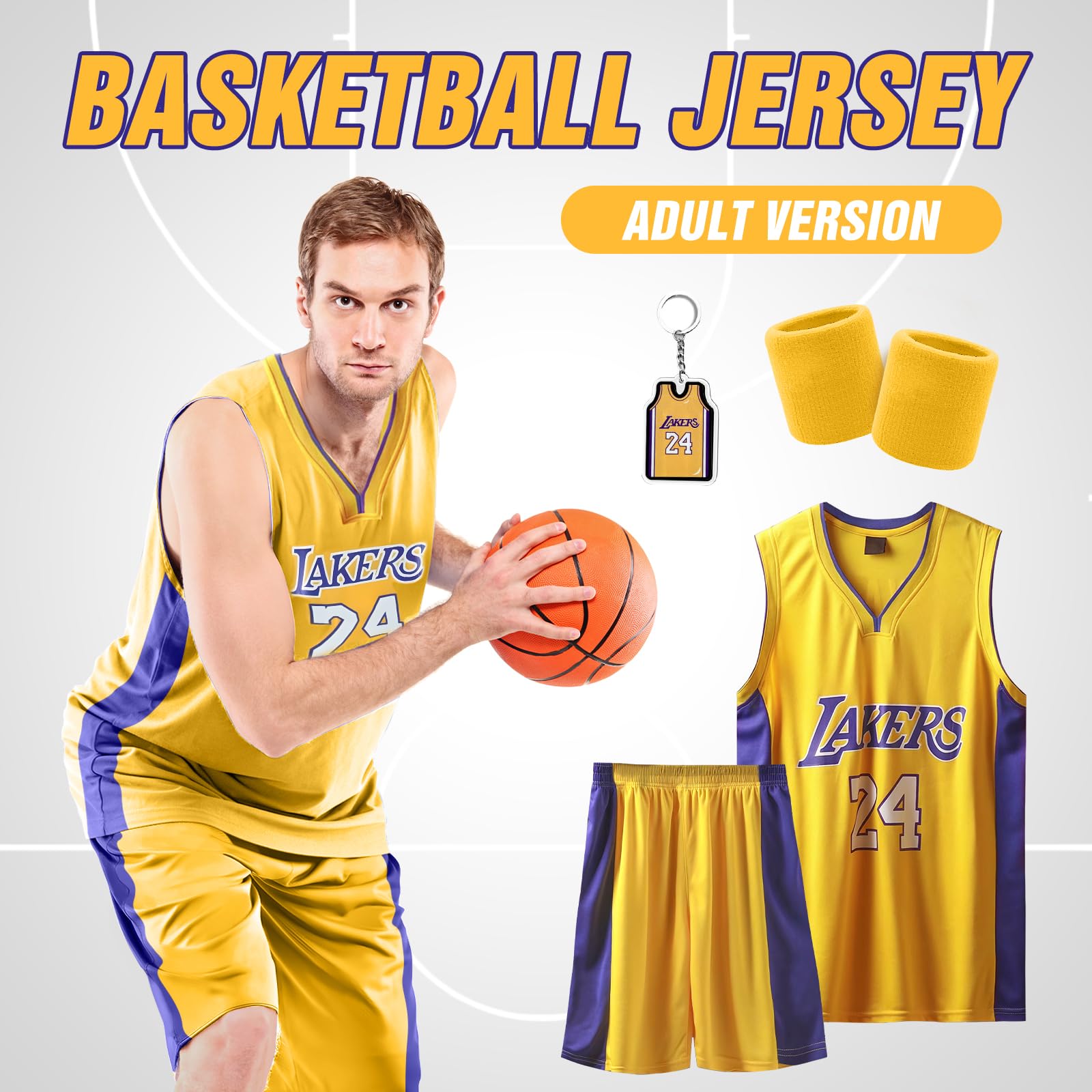Pardofelis Maglia da basket da uomo, basket, jersey, abbigliamento da allenamento, senza maniche, traspirante, per sport, basket, maglietta e pantaloncini con 2 fasce per il sudore