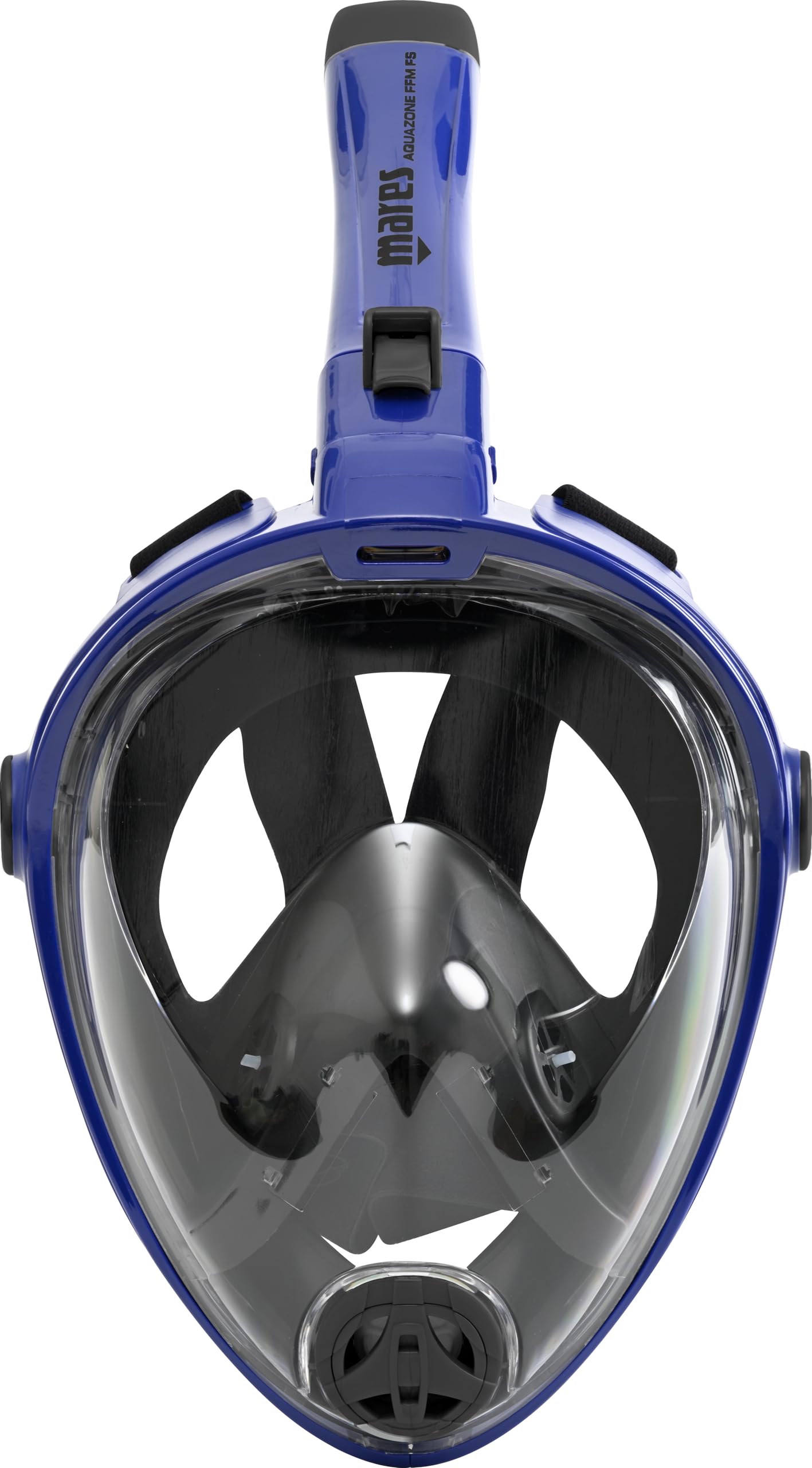 Mares Aquazone Full Face Mask - Masque Intégral Snorkeling Adulte, Jupe Silicone, Tuba Repliable, 3 Tailles