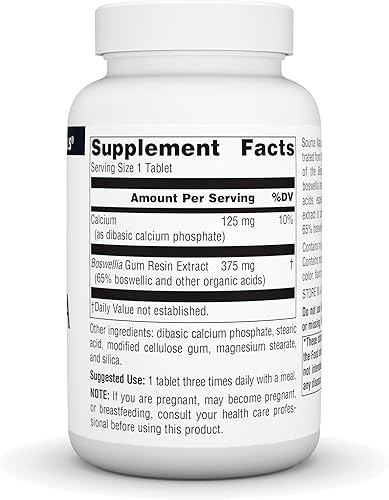 Miniatura 2 de Source Naturals Extracto de Boswellia 243 mg Suplemento dietético - 100 Tabletas