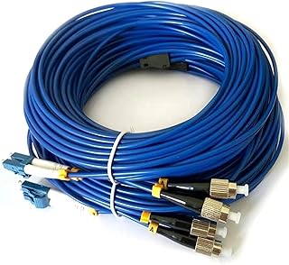 RGFDLJN Cable de Fibra óptica blindado de 1 núcleo for Interiores SM OM1 OM2 OM3 Fibra única Azul grisáceo ftth Cable blindado for Interiores E 500mtr(OM1)