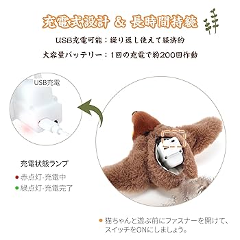 Amazon.co.jp: OKUYOSHI ピョンピョンバード 猫 おもちゃ 玩具