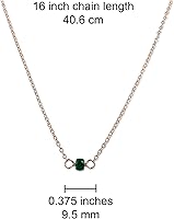 Vista 51 de Gargantilla de piedra natal – Regalo de cumpleaños, regalo para niña, mujer, amiga, hija, esposa, mamá, ella, joyas de piedras preciosas para uso