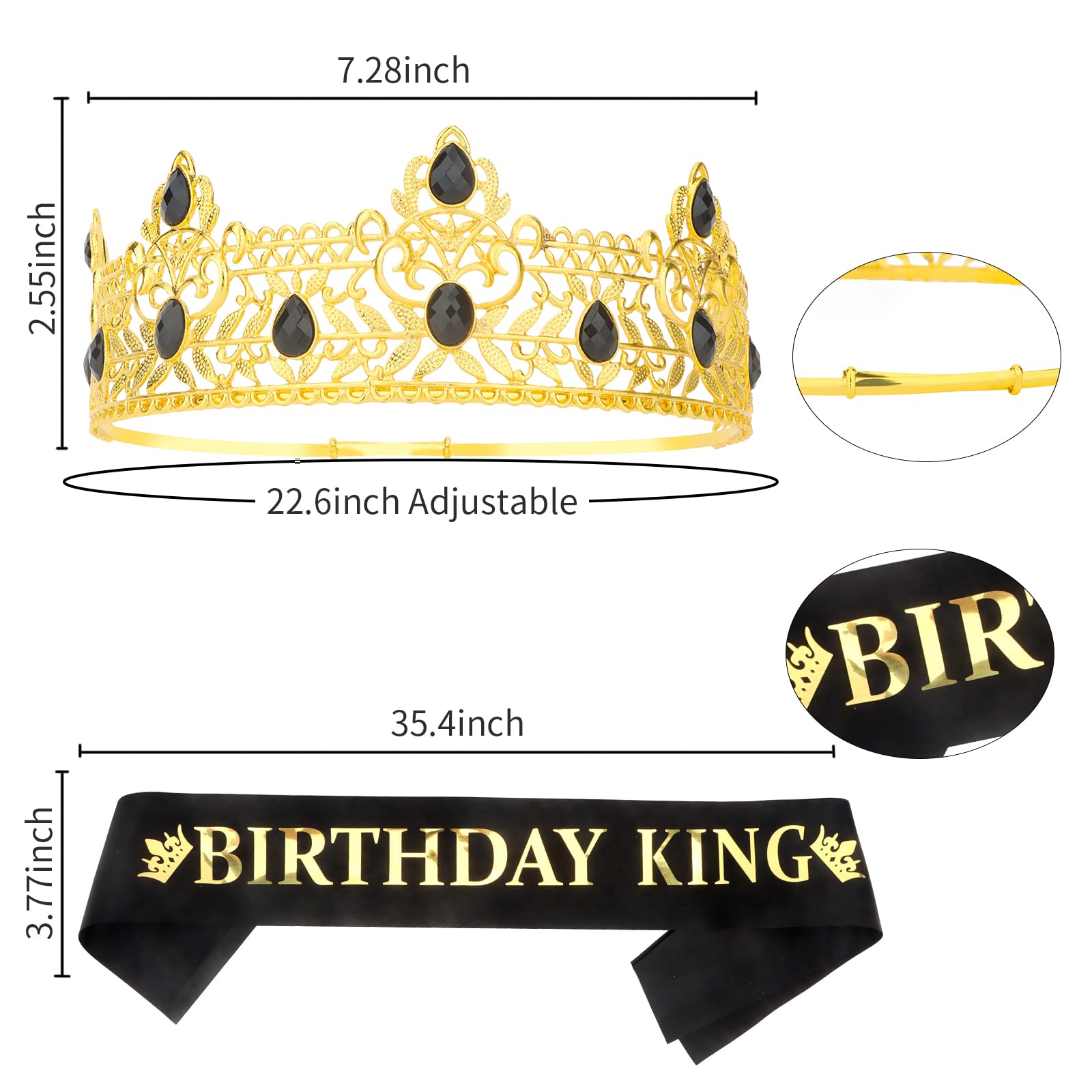 Mua CIEHER King Crown, CIEHER King Crowns For Men Crystal Vintage Baroque Crown Prom King Crown Tiara Evil Crown Luxury Rhinestone Red Crown For Birthday Prom Halloween Cosplay Party B0c2v5qmrd