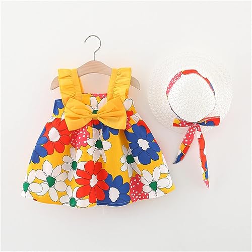 Miniatura 2 de Vestidos de vacaciones para bebés y niñas, con volantes, sin mangas, de 0 a 3 años, vestido de princesa de verano para niños pequeños (color