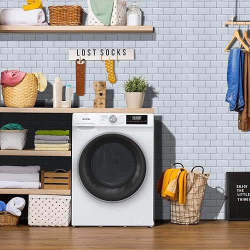 Miniatura 7 de Paquete de 1 protector contra salpicaduras de azulejos para despegar y pegar, papel tapiz de 12 x 12 pulgadas, color azul claro