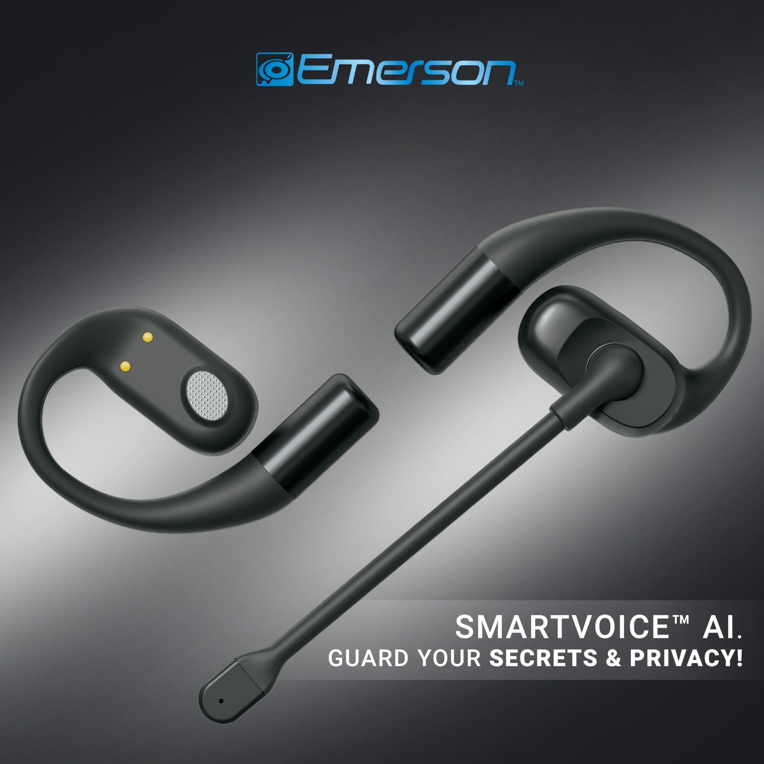 Emerson NoiseZero Open-Ear Earphones w/Charging Case - Dettaglio