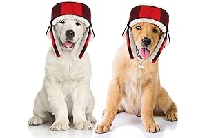 Cozy Plaid Dog Stocking Caps