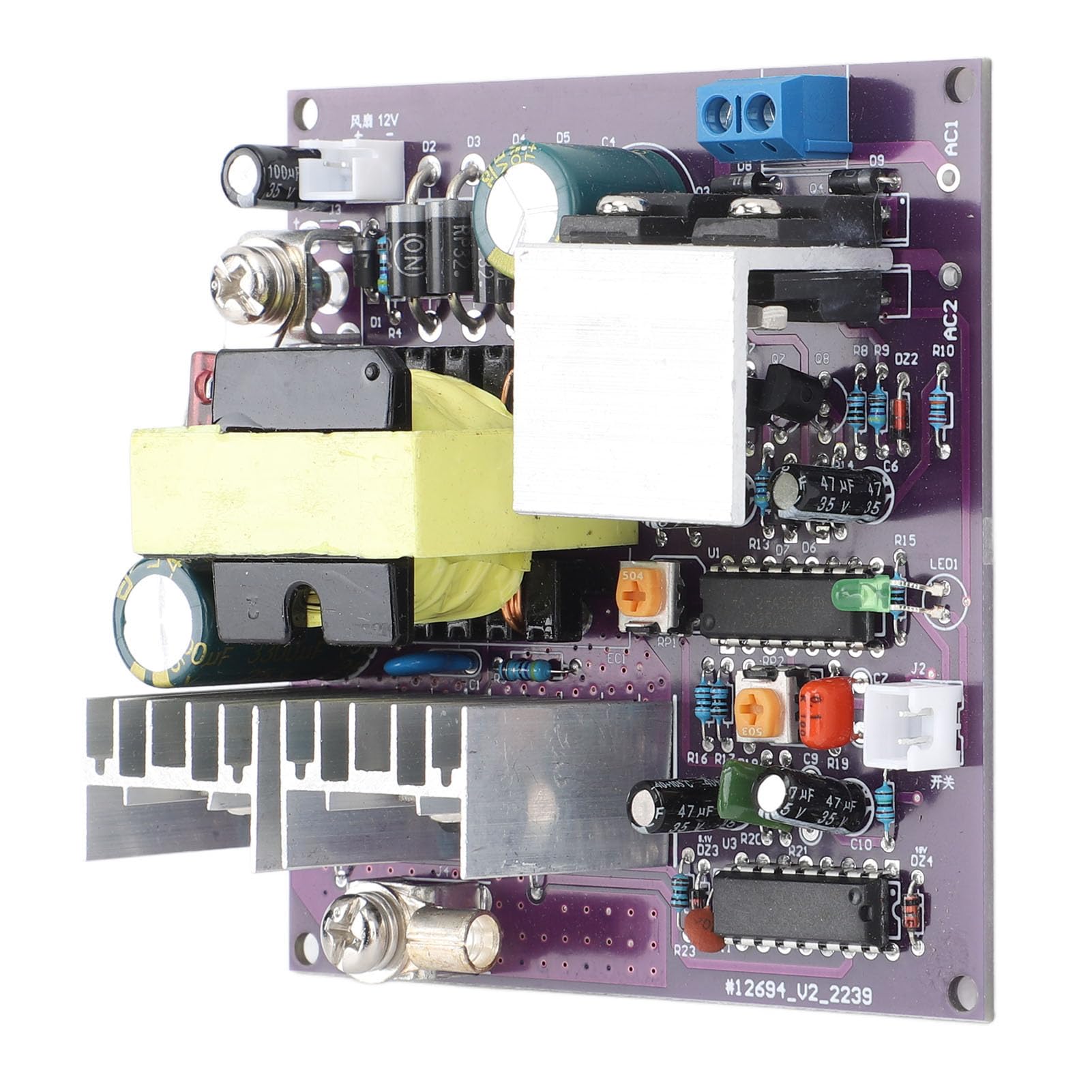 Fafeicy Modulo Inverter di Potenza da 300 W DC 12V a AC 220 V 50 Hz Scheda Inverter a Onda Sinusoidale Pura Convertitore Boost con Uscita Regolabile per Elettrodomestici Alimentazione di