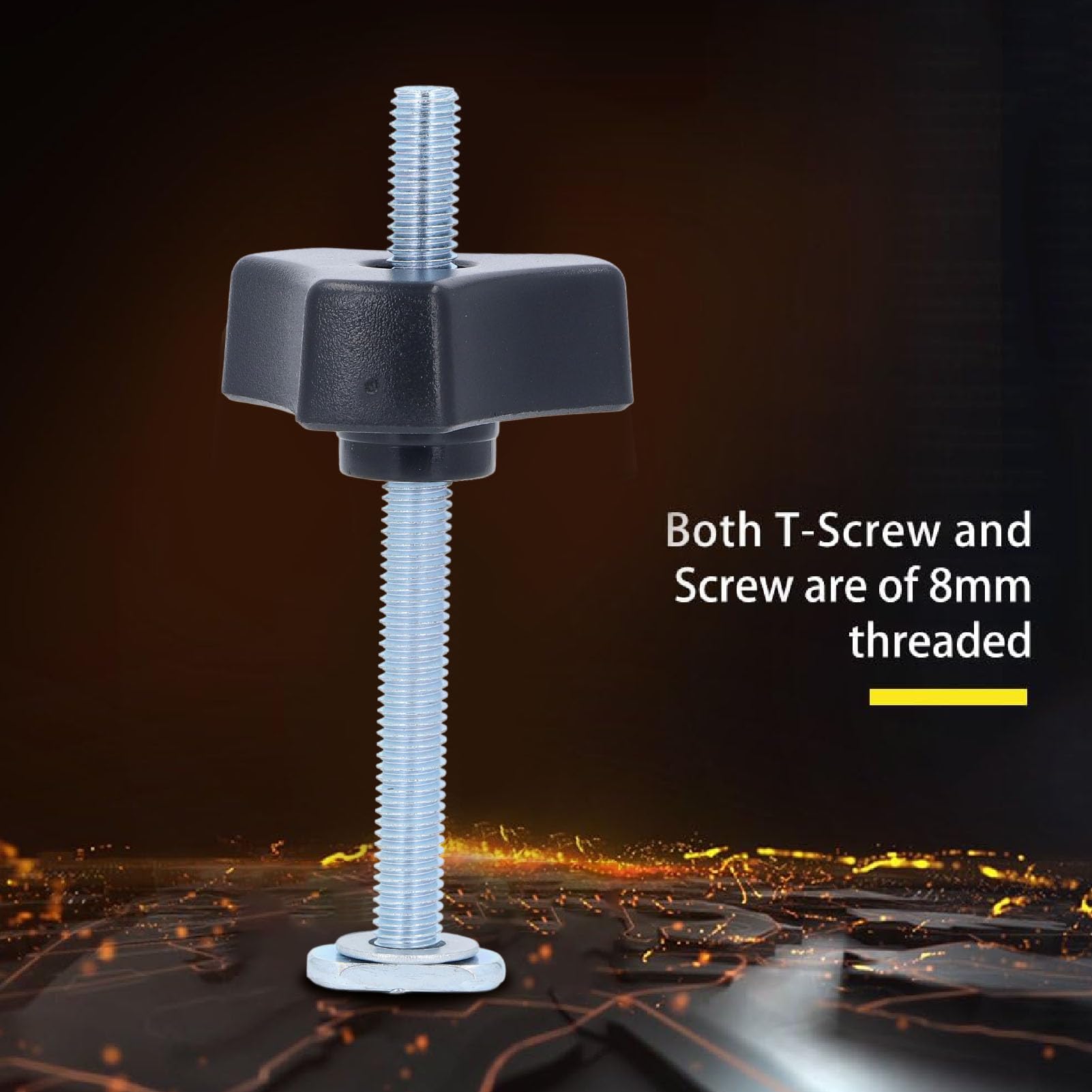 10 Sets T Track Knobs Kit Stainless Steel T Type Washing Equipment Clamp for Woodworking Bolt, T Knobs