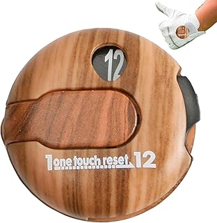 Golf Stroke Counter,Golf Score Counter Reset To 0 Hits With A Single Push | Golf Shot Counter, Elegant Score Counter, Touch Restores To 0 Hits With Touch Count 1 To 12 Strokes
