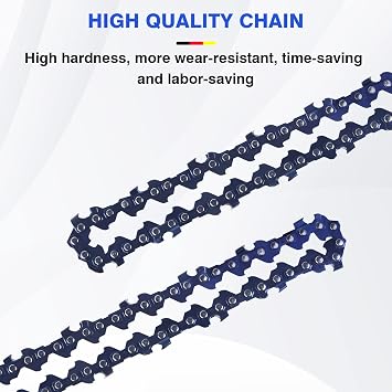 4 Inch Mini Chainsaw Chain, 4 Inch Replacement Chains for Cordless Electric Portable Mini Chainsaw for Wood Branch Cutting(Pack of 2)