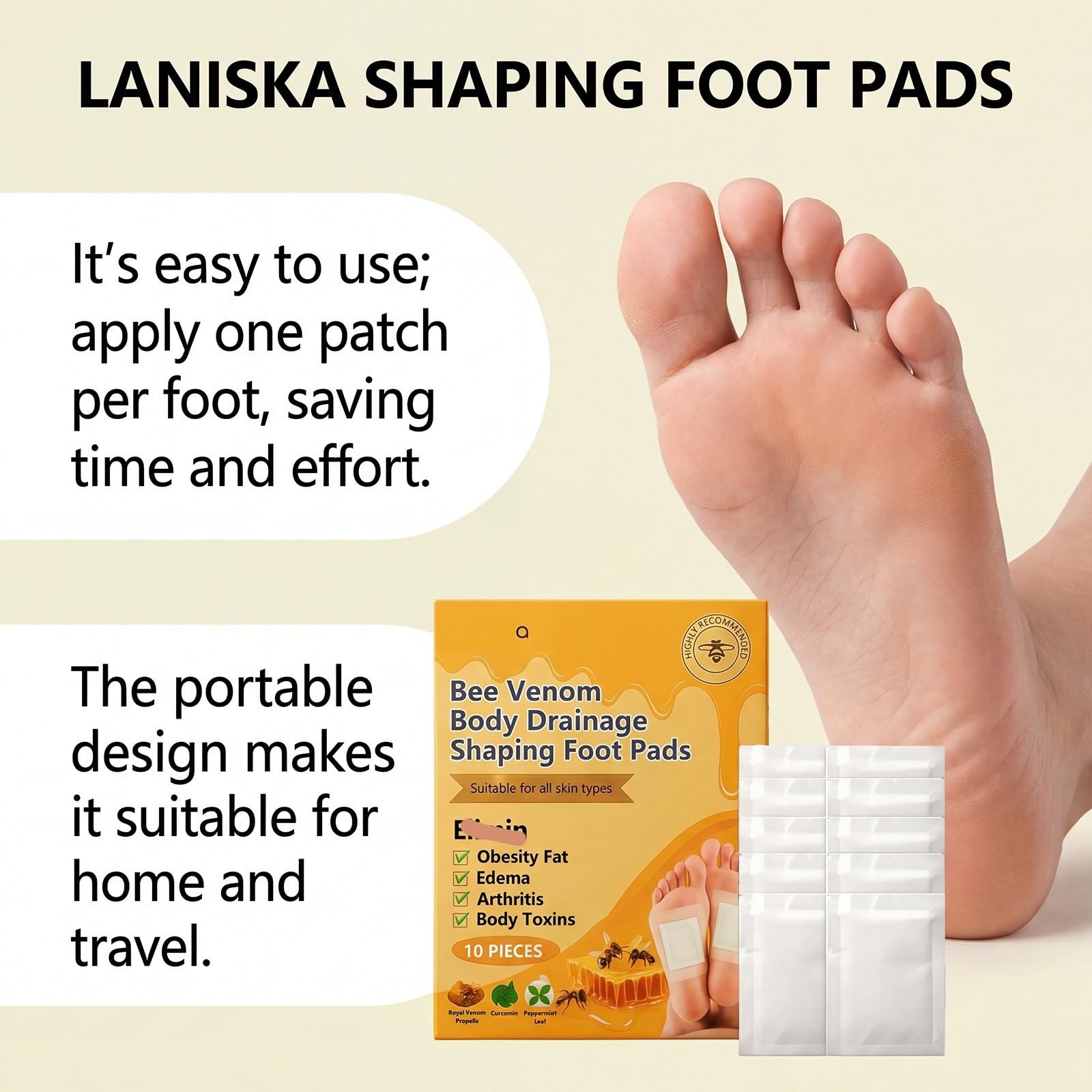 Natural Organic Foot Detoxifiers, Natural Herbal Foot Care Patches
