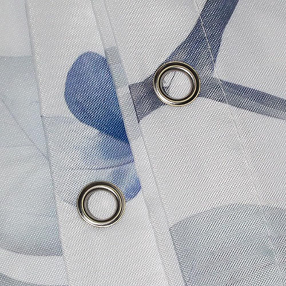 GONOVE Shower Curtain 200 x 200cm Mildew Resistant Waterproof Polyester Fabric Flowers Bathroom Shower Curtain Liner Long Washable Bath Curtain with Hooks - Image 4