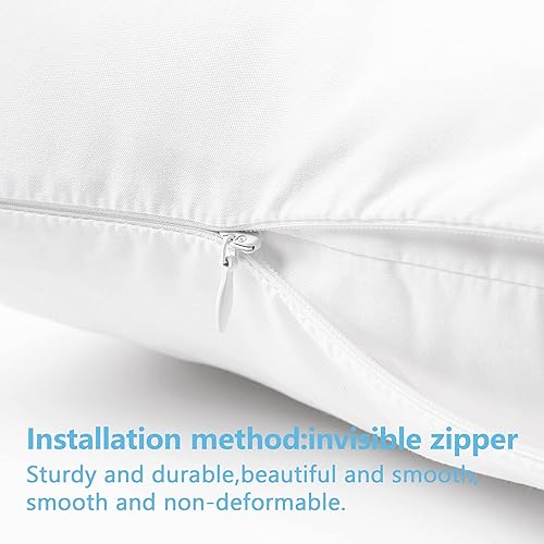 Miniatura 2 de TILLYOU Paquete de 2 fundas de almohada para niños pequeños con cremallera, de microfibra suave y sedosa de 13 x 18 pulgadas, fundas de almohada de