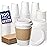 Fit Meal Prep 100 Pack 12 oz Disposable Coffee Cups with Lids, Sleeves, Leak-Proof To Go Coffee Cups with Lids, Durable Hot Paper Cups for Home, Office, Party, Business
