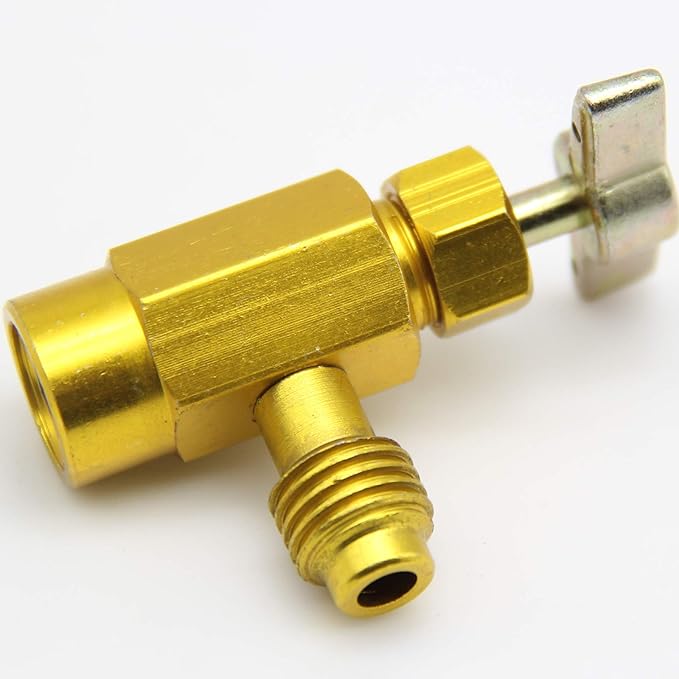 Válvula de Canilla para R134A con Rosca 1/2In Macho y Hembra miniatura 7