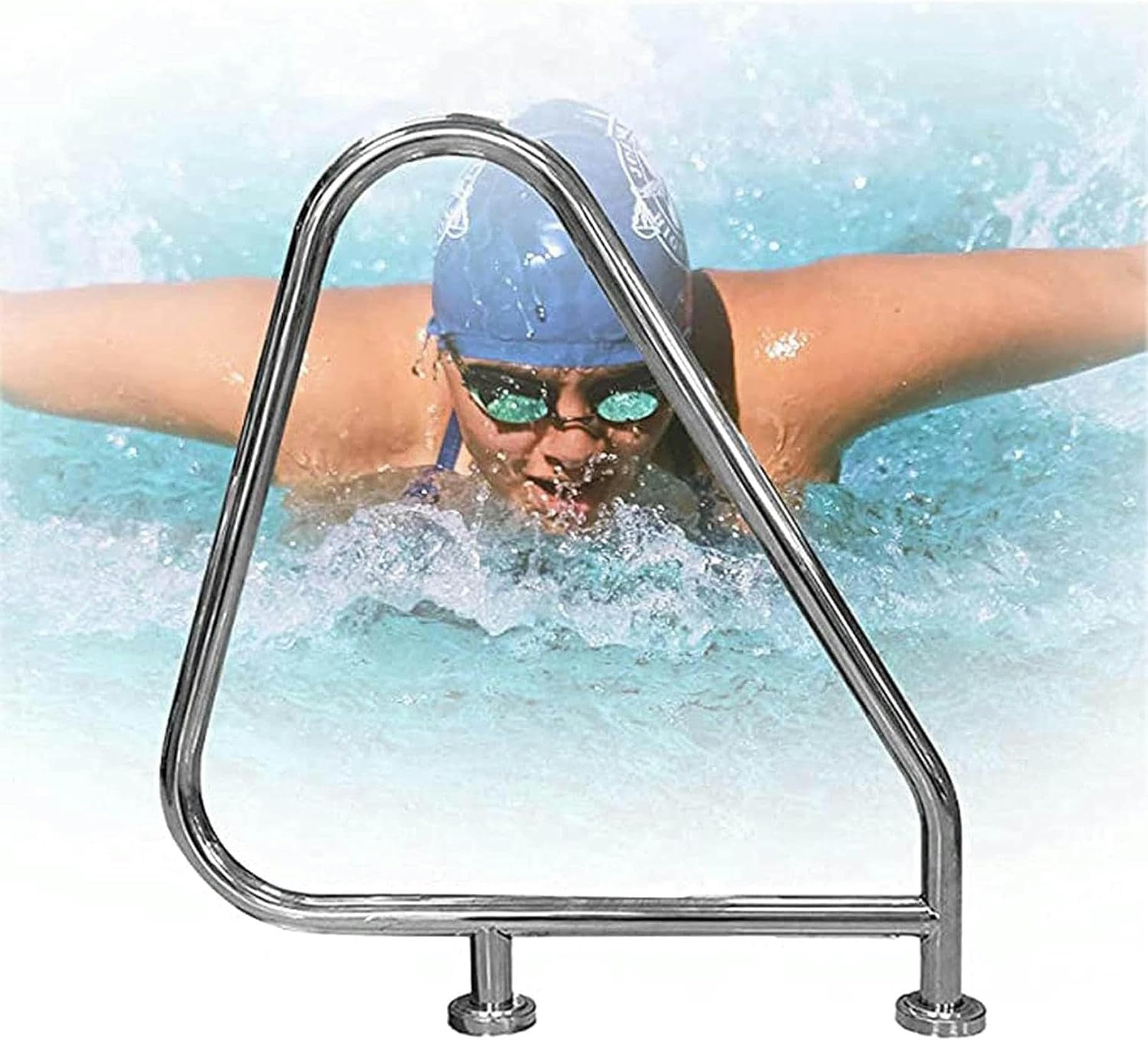 Main courante de piscine en acier inoxydable 304 de sécurité 250 LB