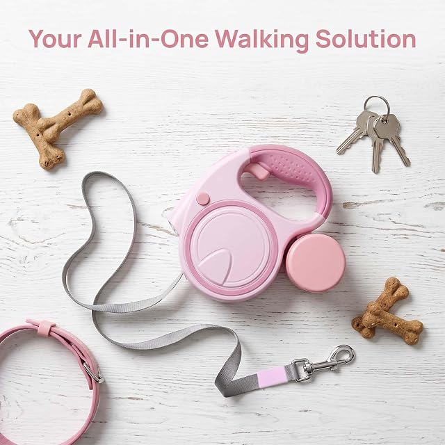 Foto 5 de 7 de Correa Perro Extensible 5 Metros para Perros, Correas Extensibles Pensativo con Linterna