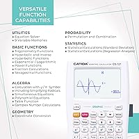 Vista 32 de Calculadora gráfica - Catiga CS121 - Calculadora científica y de ingeniería - Sistema programable, Negro
