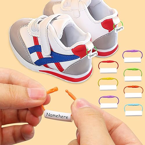 40 etiquetas impermeables para zapatos, etiquetas para botellas de agua, etiquetas de nombre de guardería para bolsas escolares, paraguas, equipaje