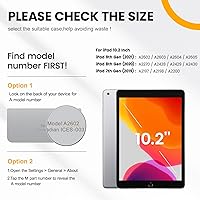 Vista 2 de Timecity - Funda para iPad de 987 generación, de 26 cm, versión 202120202019, con protector de pantalla integrado, soporte, portalápices, funda