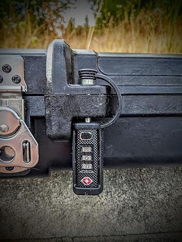 Miniatura 5 de Funda de goma protectora aprobada por la TSA para armas tácticas, resistente a los cortes, monoeje, candado seguro de un solo eje para armas,