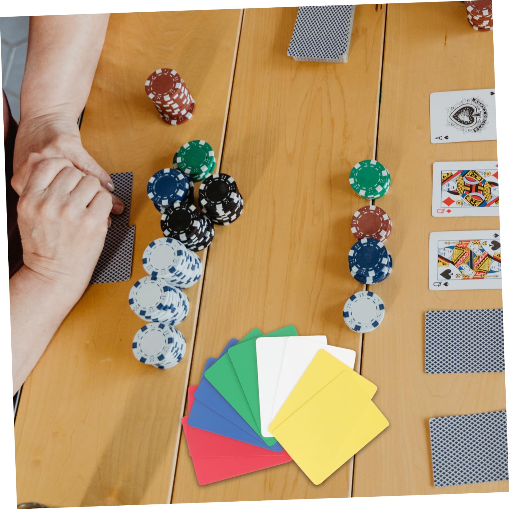 Alasum 40pezzi Distributore Di Carte Da Poker Professionale Da Plastica Utensile Per Gioco Di Carte Accessorio Per Giochi Di Poker Colori Differenti