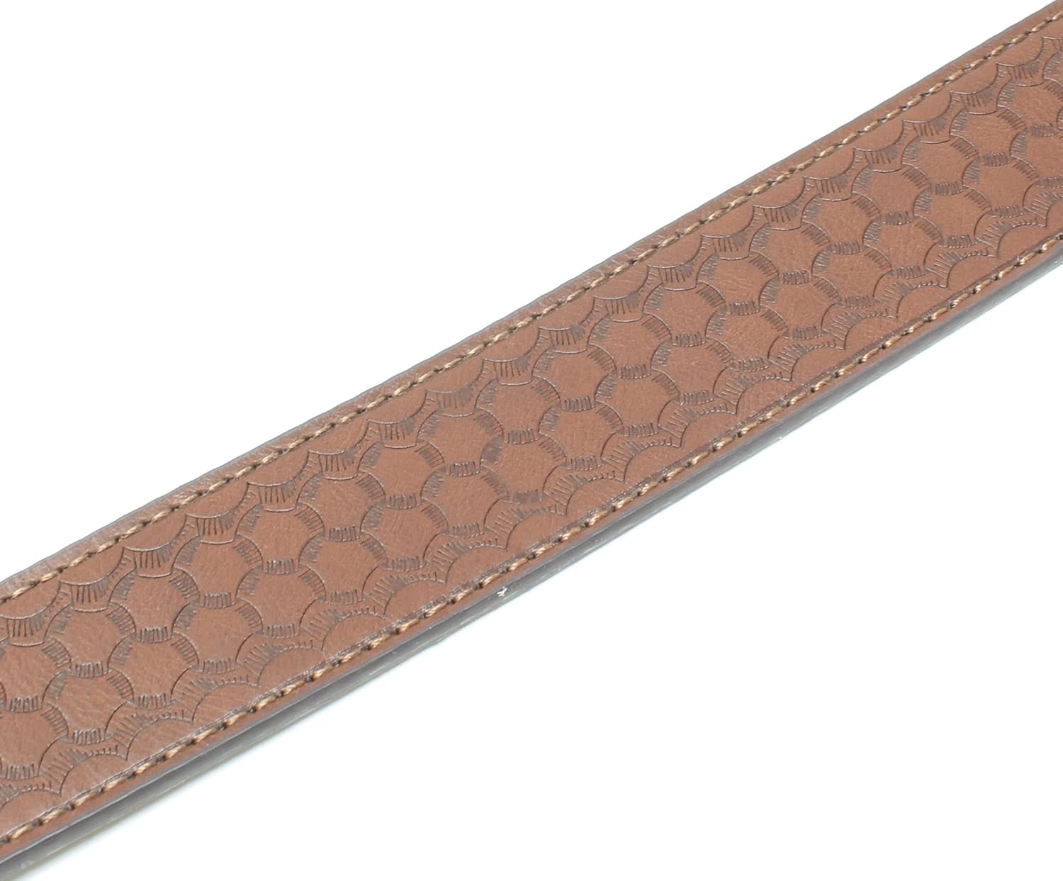 BC Belts Leather Belt Strap with Dragon Scale Embossed Pattern 1.5" Wide with Snaps - Image 5