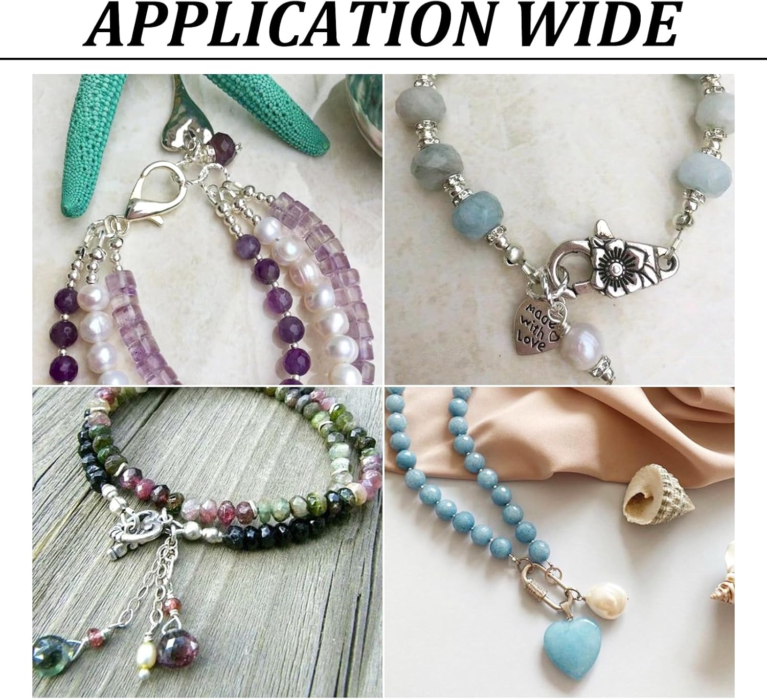 Pandahall 50 Pcs Stainless Steel Wire Protector U Shape Loops Guardian Terminator Metal Wire Protectors Guard Thread for Necklace Bracelet Earring Jewelry Making - Image 4