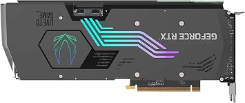 ZOTAC Gaming GeForce RTXTM 3080 AMP Holo LHR 10GB GDDR6X 320-bit 19 Gbps PCIE 4.0 Gaming Graphics Card, HoloBlack, IceStorm 2.0 Advanced Cooling, Spectra 2.0 RGB Lighting, ZT-A30800F-10PLHR
