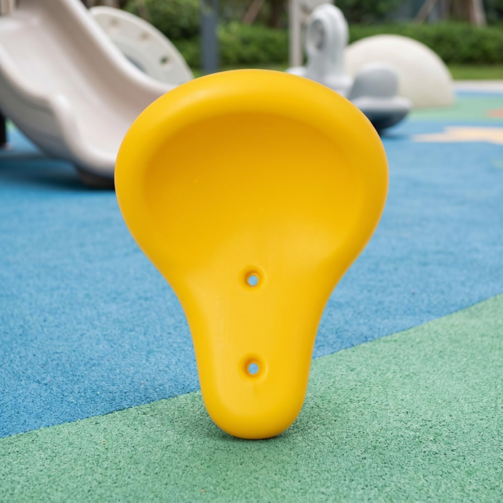 Wippsitz Kinder Schaukelwippe Sitz Ersatzteil Rutschfest Ergonomisch Wetterfest für Kindergarten Spielplatz Außenbereich, Orange, Rotationsgeformt
