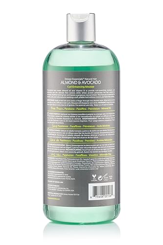 Miniatura 2 de Design Essentials Recarga de mousse natural para mejorar los rizos, mejor valor, colección de almendras y aguacates, 32 onzas